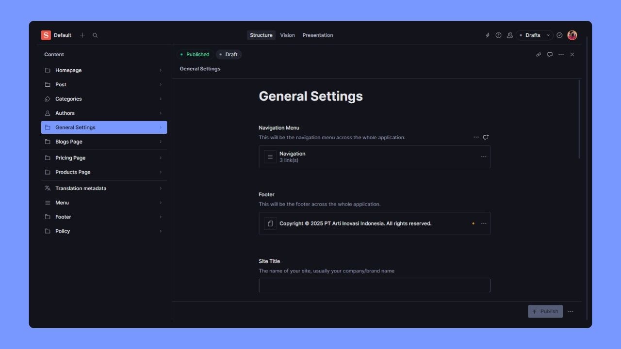 Orthos AI dashboard for CMS